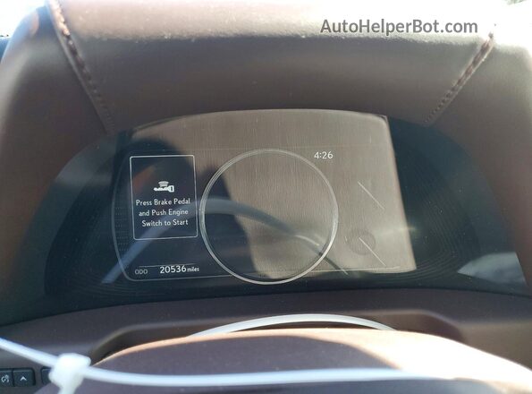 58ADZ1B1XMU099545 2021 LEXUS ES Silver Vista del cuadro de instrumentos