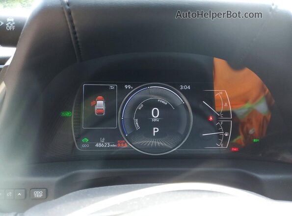 58AE21B16LU012411 2020 LEXUS ES Gray Instrument cluster view