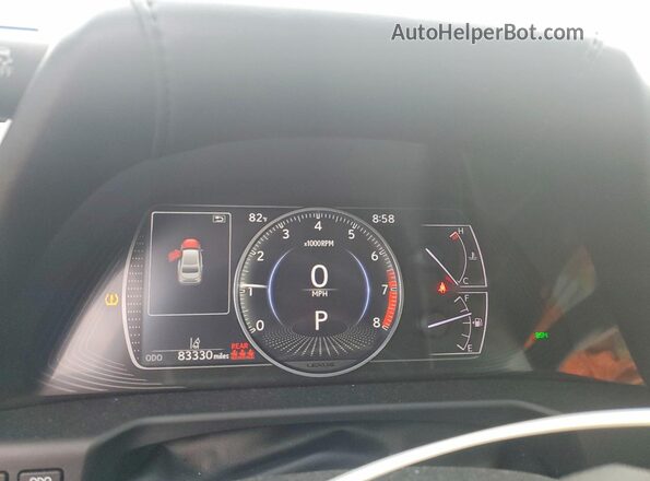 58AFZ1B13LU077362 2020 LEXUS ES White Instrument cluster view
