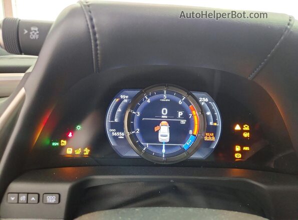 58AGZ1B10LU078196 2020 LEXUS ES White Вид щитка приладів