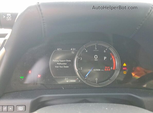 58AGZ1B13MU110933 2021 LEXUS ES Black ხელსაწყოთა პანელის ხედი