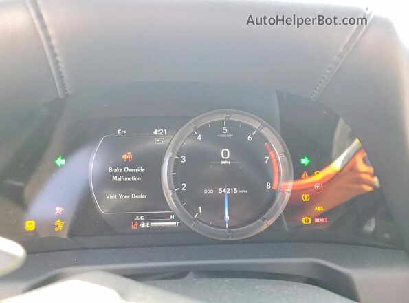 58AGZ1B19LU073563 2020 LEXUS ES Белый Вид щитка приборов