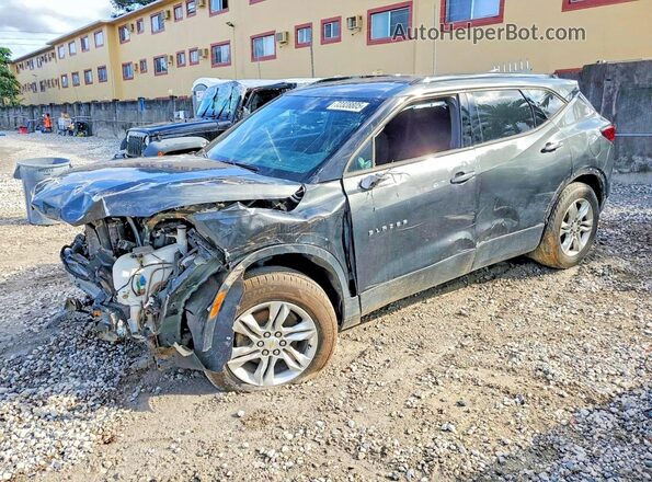 3GNKBBRA0KS666482 2019 CHEVROLET BLAZER Gray Задня ліва чверть