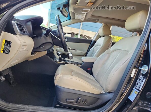 5XXGU4L38GG079300 2016 KIA OPTIMA Black Առջևի վահանակի տեսք