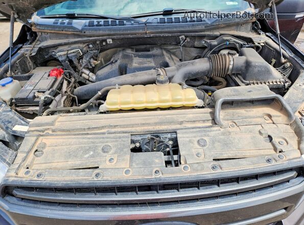 1FTEW1E47KKC87169 2019 FORD F150 Maroon Widok komory silnika