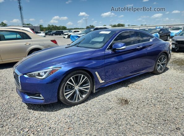 JN1EV7EK1KM230283 2019 INFINITI Q60 Blue Rear left