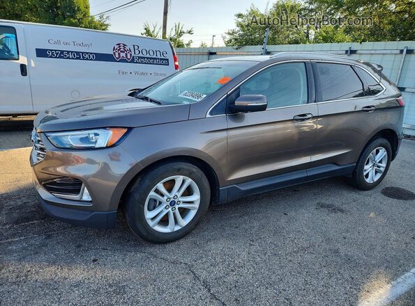 2FMPK4J97KBB57454 2019 FORD EDGE Gray Задня ліва чверть
