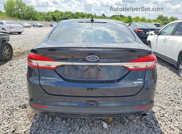 3FA6P0HD8JR279735 2018 FORD FUSION Black წინა სალონის ხედი