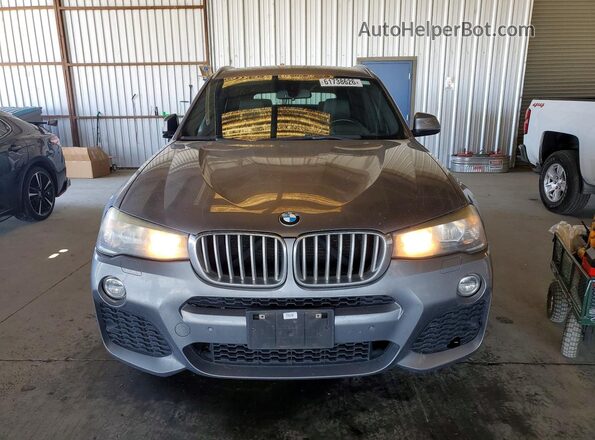 5UXWZ7C59G0R32030 2016 BMW X3 Gray უკანა ხედი