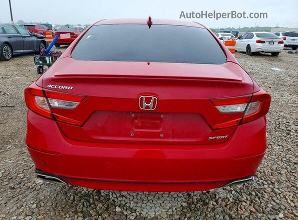 1HGCV1F38KA110007 2019 HONDA ACCORD Red წინა სალონის ხედი
