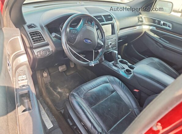 1FM5K7F85GGA11580 2016 FORD EXPLORER Red Սարքավորումների վահանակի տեսք