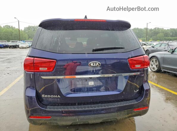 KNDMB5C19K6538516 2019 KIA SEDONA Blue Widok wnętrza z przodu
