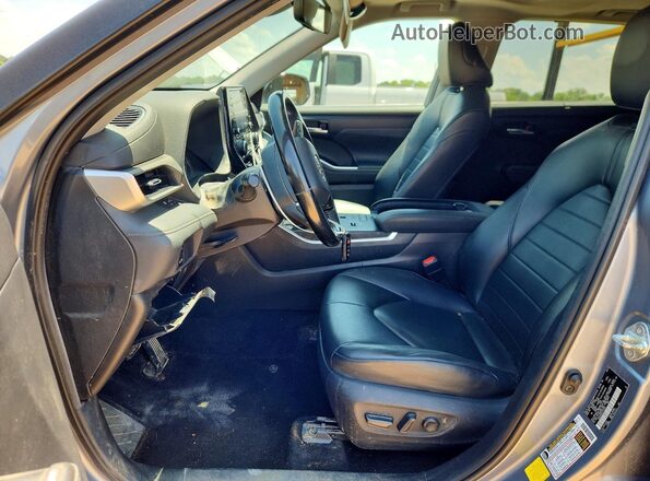 5TDGZRAH4LS013624 2020 TOYOTA HIGHLANDER Blue Առջևի վահանակի տեսք