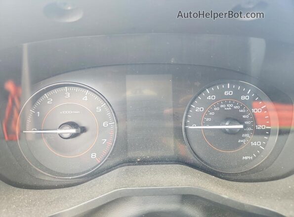 JF2GTAPC1M8227332 2021 SUBARU CROSSTREK Red Vista de los asientos traseros