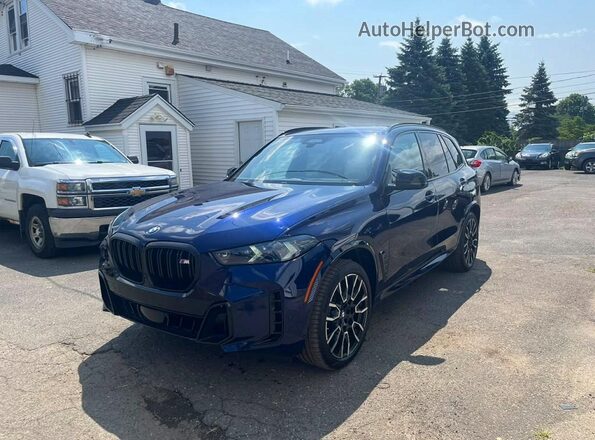 5UX33EU03R9T09335 2024 BMW X5 Blue Հետևի ձախ