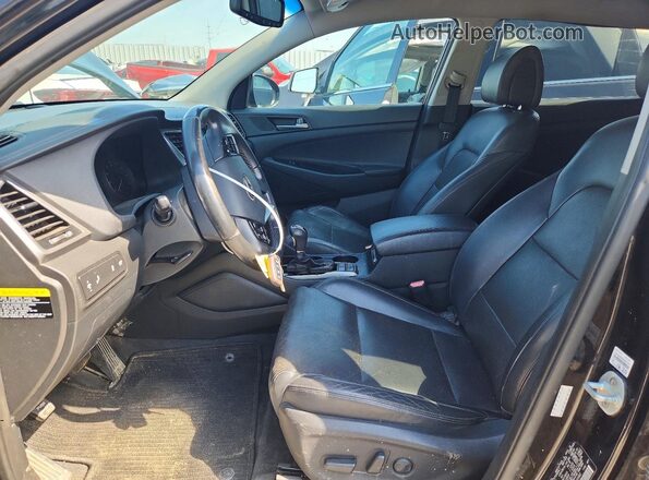KM8J3CA24GU145960 2016 HYUNDAI TUCSON Black წინა პანელის ხედი