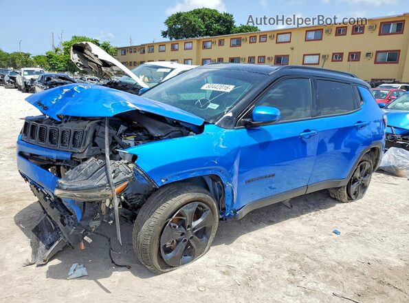 3C4NJCBB4KT676847 2019 JEEP COMPASS Blue Tył lewy