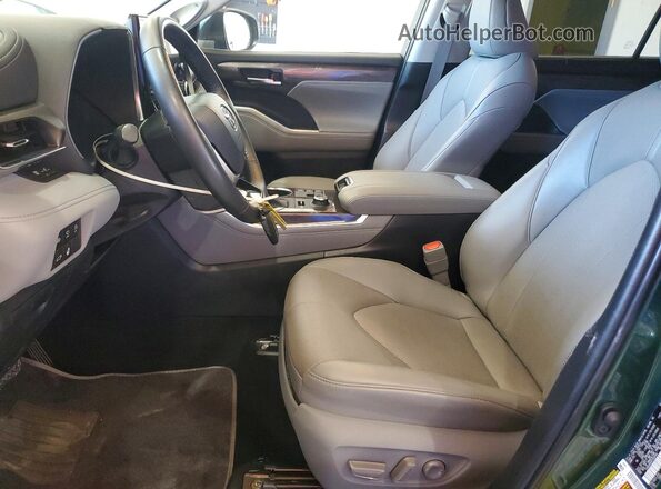 5TDKDRBH4PS500349 2023 TOYOTA HIGHLANDER Green Вид панелі приладів