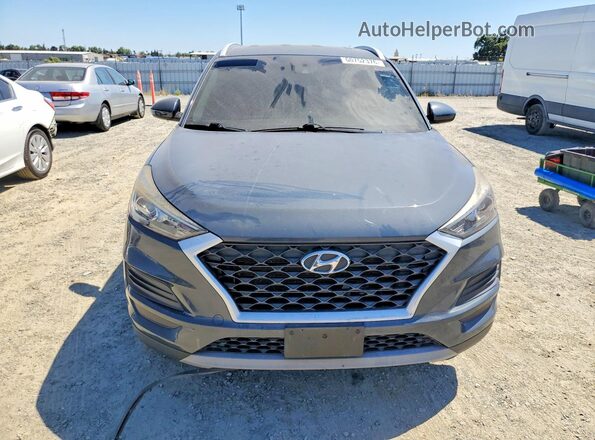 KM8J33AL6LU176064 2020 HYUNDAI TUCSON Синий Вид сзади