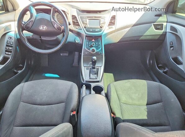 5NPDH4AE9GH672941 2016 HYUNDAI ELANTRA Silver Вид щитка приладів