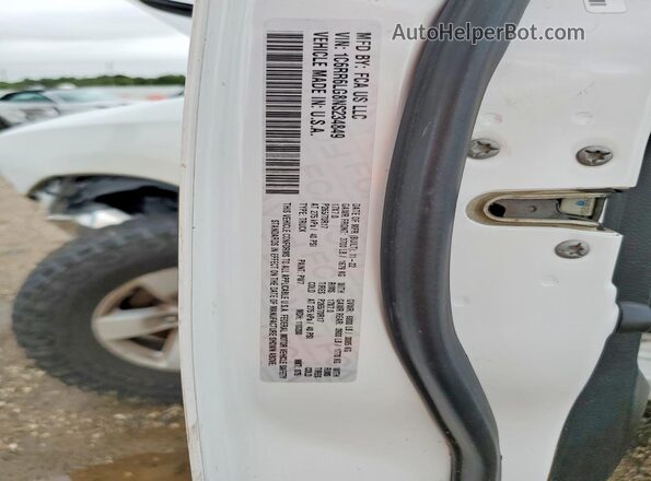 1C6RR6LG8NS234849 2022 RAM 1500 White Widok naklejki z numerem VIN