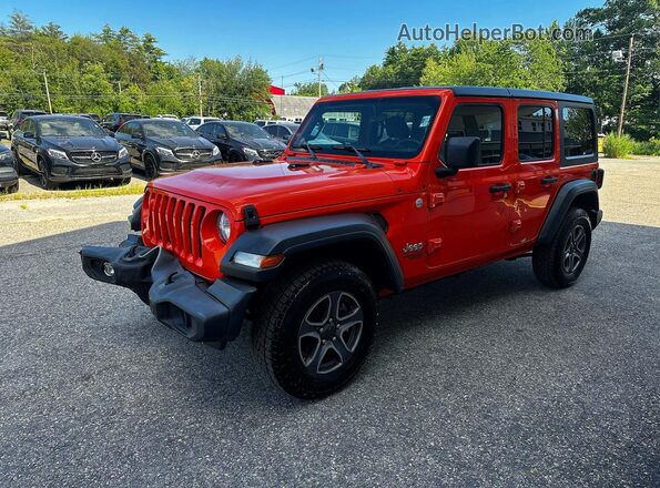 1C4HJXDG7KW584753 2019 JEEP WRANGLER Orange Задня ліва чверть