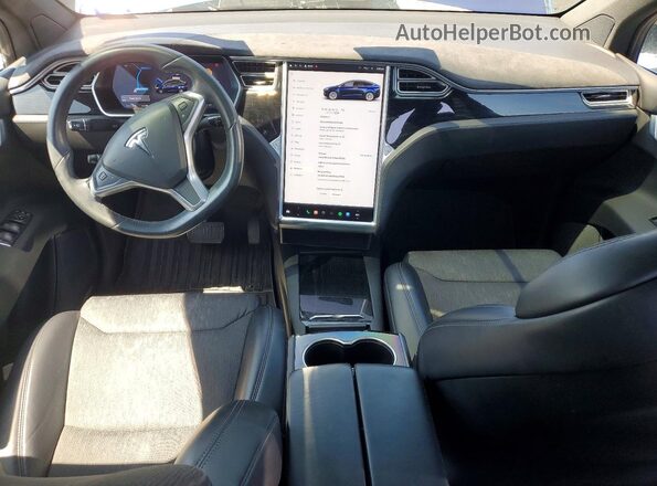 5YJXCBE24HF054703 2017 TESLA MODEL Blue Սարքավորումների վահանակի տեսք