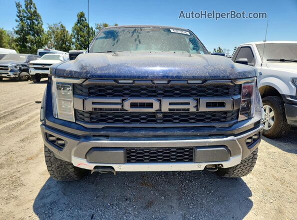 1FTFW1RG0NFC21018 2022 FORD F150 Blue Vista trasera