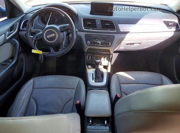 WA1ECCFS0HR012366 2017 AUDI Q3 Gray Widok zestawu wskaźników