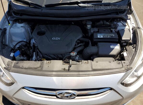 KMHCT5AE2HU312025 2017 HYUNDAI ACCENT Silver Vista del compartimento del motor