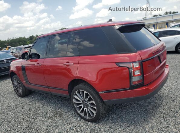 SALGV2EF2GA255500 2016 LAND ROVER RANGE Red Задня права чверть