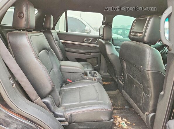1FM5K8GT3GGA84584 2016 FORD EXPLORER Black Vista del compartimento del motor
