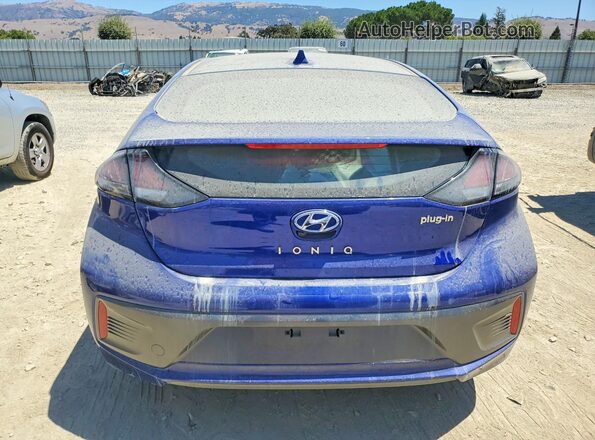 KMHC75LDXNU283281 2022 HYUNDAI IONIQ Blue Widok wnętrza z przodu