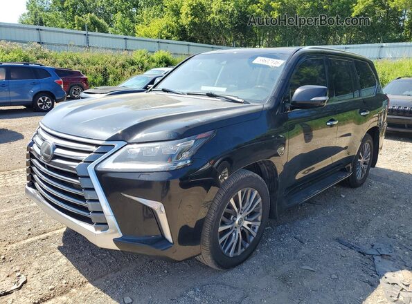 JTJHY7AX8J4270567 2018 LEXUS LX570 Black Rear left