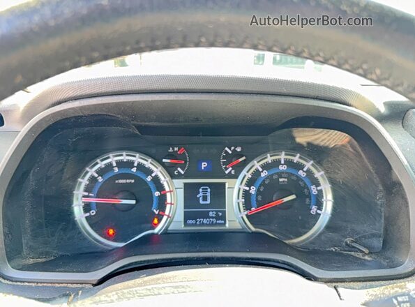JTEBU5JR2G5369314 2016 TOYOTA 4RUNNER Gray ხელსაწყოთა პანელის ხედი