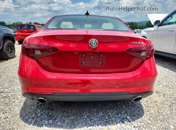 ZARFAECN8H7549319 2017 ALFA ROMEO GIULIA Red Սալոնի դիմացի տեսք