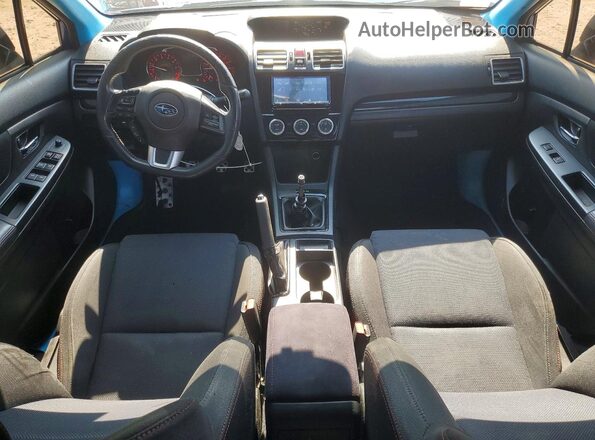 JF1VA1B6XG9828644 2016 SUBARU WRX Blue Widok zestawu wskaźników