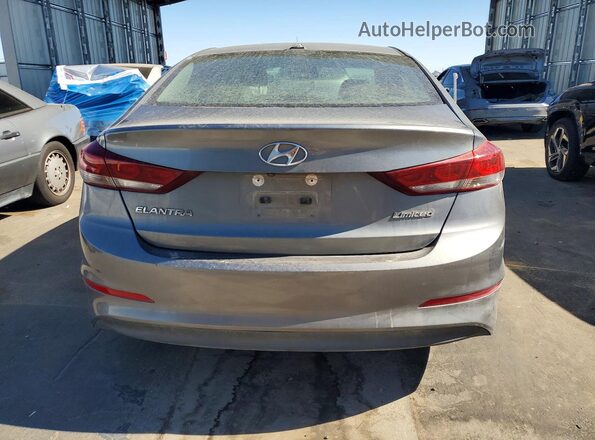 KMHD84LF1HU148384 2017 HYUNDAI ELANTRA Серый Вид салона спереди