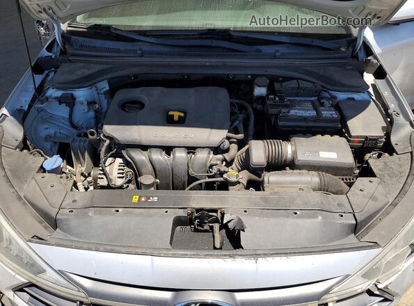 KMHD84LF7KU767711 2019 HYUNDAI ELANTRA Silver Engine compartment view