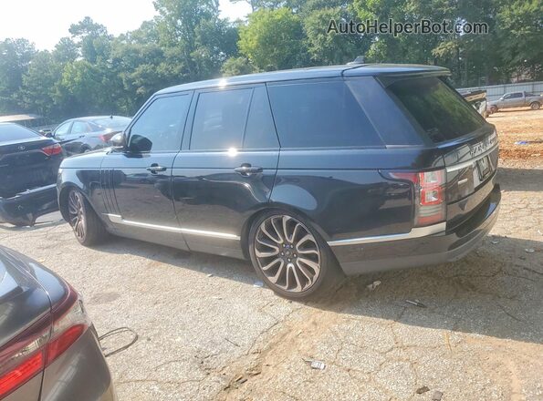 SALGS2EF8GA295590 2016 LAND ROVER RANGE ROVER Черный Задняя правая четверть