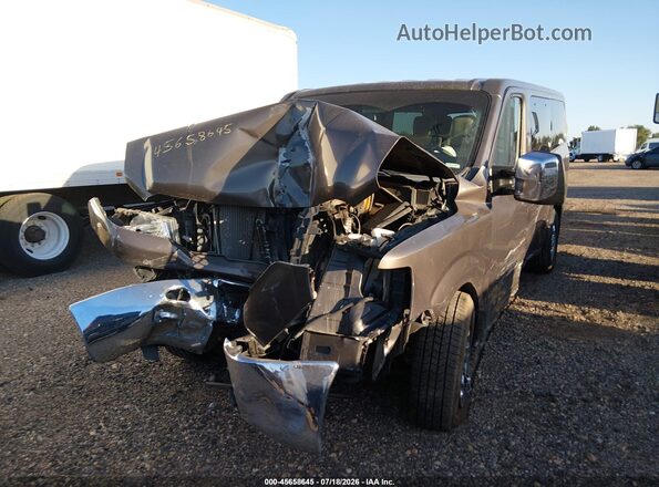 5BZAF0AA1GN854955 2016 NISSAN NV PASSENGER NV3500 HD Коричневый Передняя левая четверть