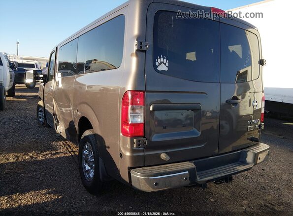 5BZAF0AA1GN854955 2016 NISSAN NV PASSENGER NV3500 HD Коричневый Задняя левая четверть