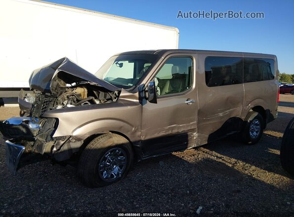 5BZAF0AA1GN854955 2016 NISSAN NV PASSENGER NV3500 HD Коричневый Вид задней части салона