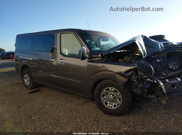 5BZAF0AA1GN854955 2016 NISSAN NV PASSENGER NV3500 HD Коричневый Вид щитка приборов