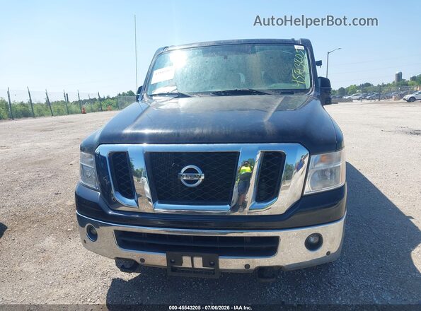 5BZAF0AA6KN852594 2019 NISSAN NV PASSENGER NV3500 HD Black წინა ხედი