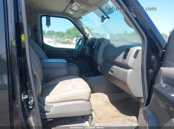 5BZAF0AA6KN852594 2019 NISSAN NV PASSENGER NV3500 HD Black წინა სალონის ხედი