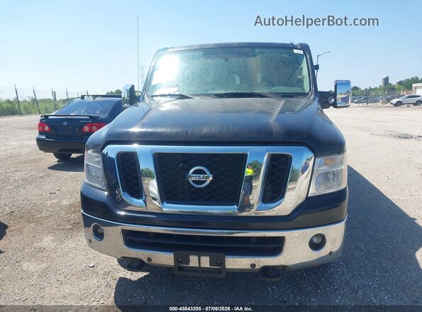5BZAF0AA6KN852594 2019 NISSAN NV PASSENGER NV3500 HD Black ხელსაწყოთა პანელის ხედი