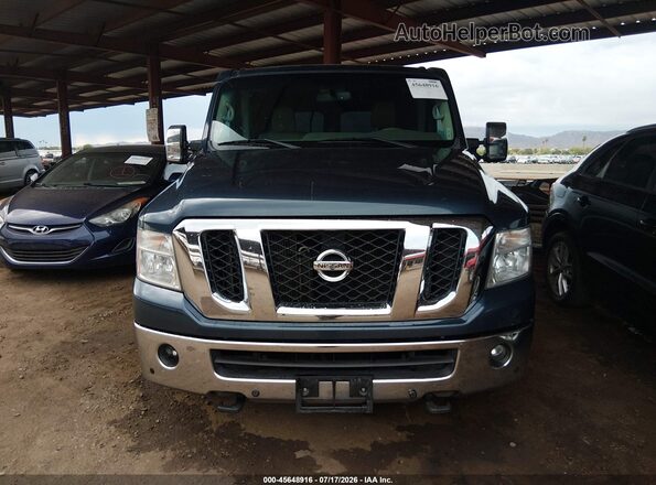 5BZAF0AA9GN855111 2016 NISSAN NV PASSENGER NV3500 HD Blue Вид задньої частини салону