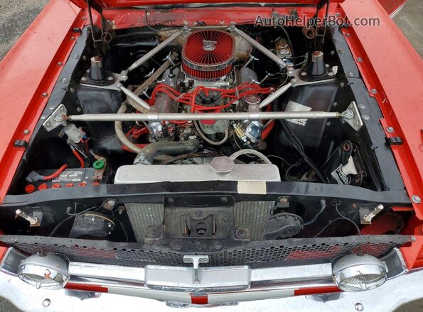 5F09A727159 1965 FORD MUSTANG Red უკანა სალონის ხედი
