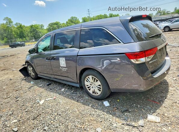 5FNRL5H24GB072249 2016 HONDA ODYSSEY Gray Задня ліва чверть
